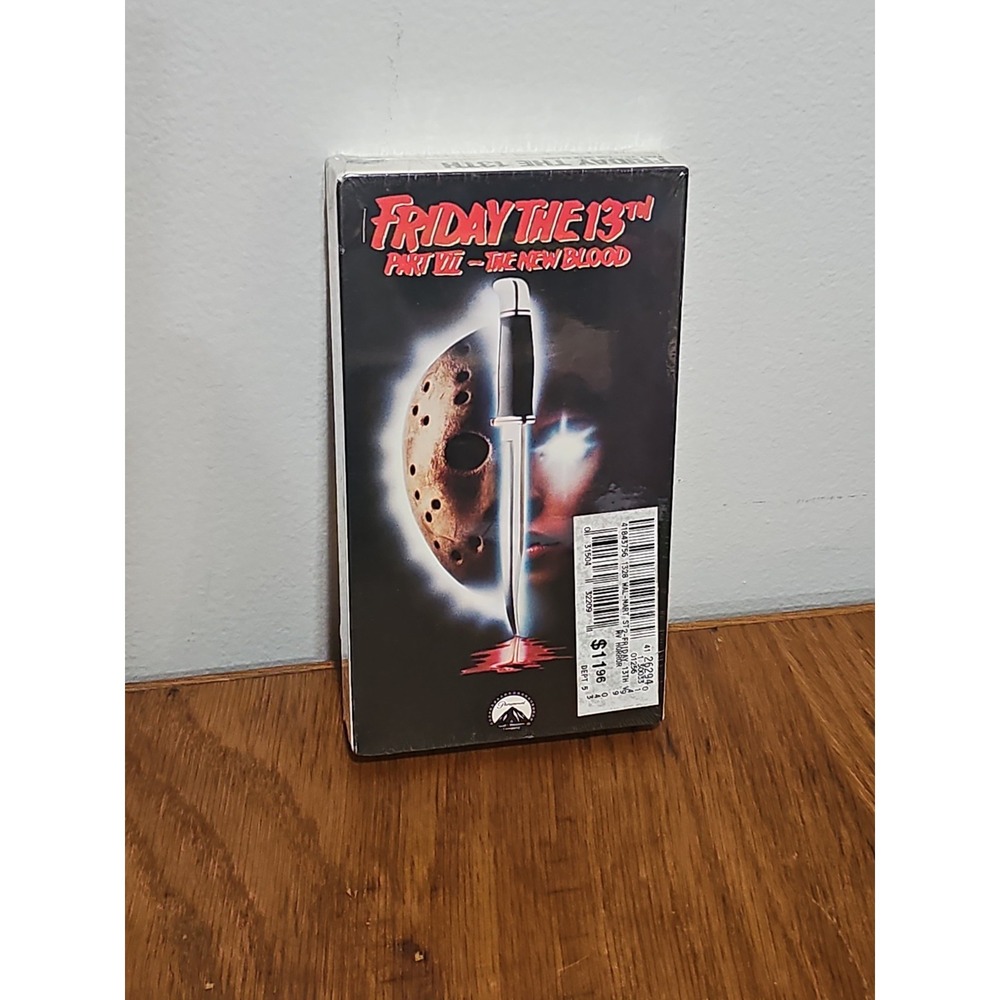FRIDAY THE 13TH PART 7: The New Blood (Sealed) VHS (1988) Paramount Watermarks